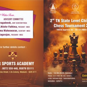 2nd TN State Level Children's Chess Tournament 2026